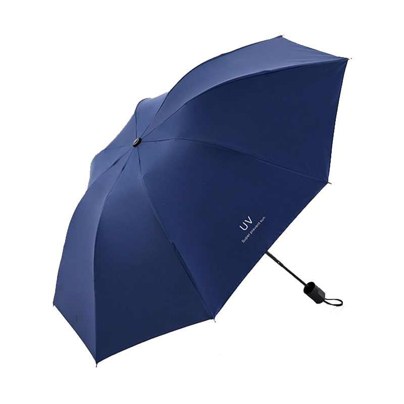 艾逸瑶选YS-1831博瑞黑胶晴雨伞55cm*8K蓝色（单位：把）
