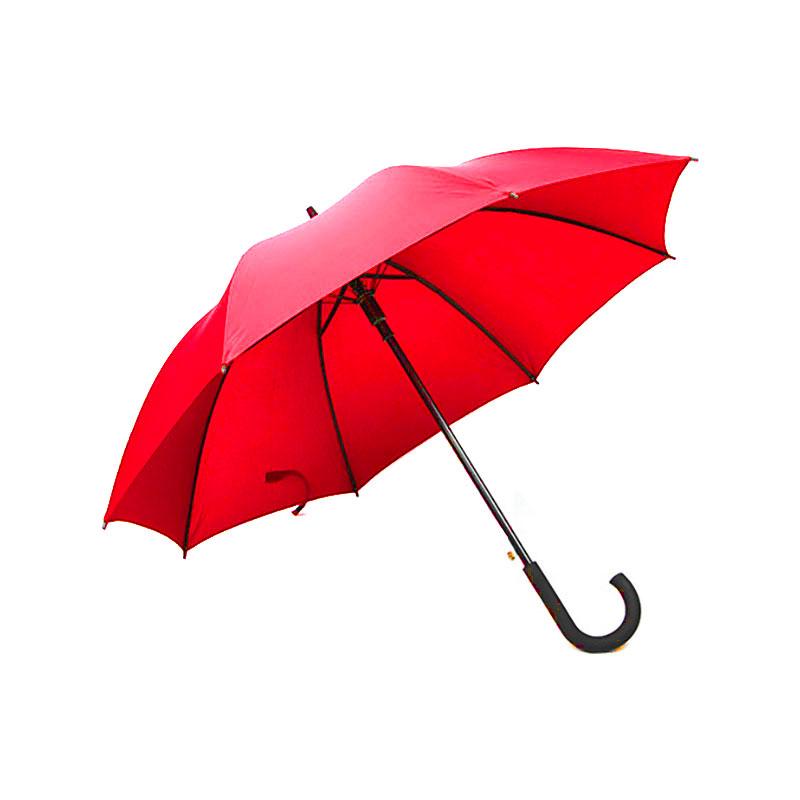 苏识 SS-WGS02弯钩直杆雨伞 φ105×82cm 双骨 红色(单位：把)