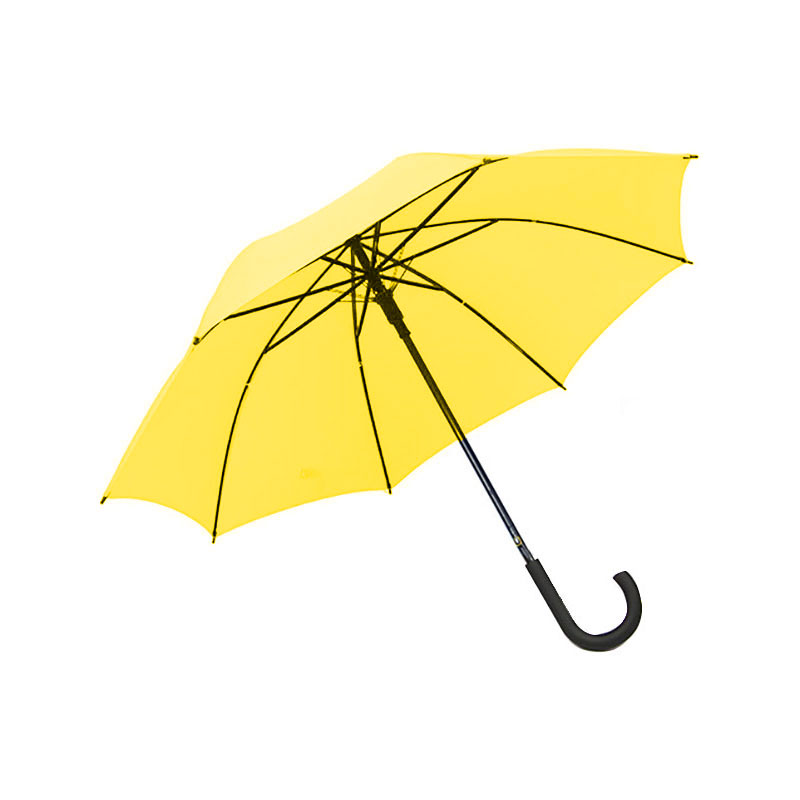 苏识 SS-WGS01弯钩直杆雨伞 φ105×82cm 双骨 黄色(单位：把)