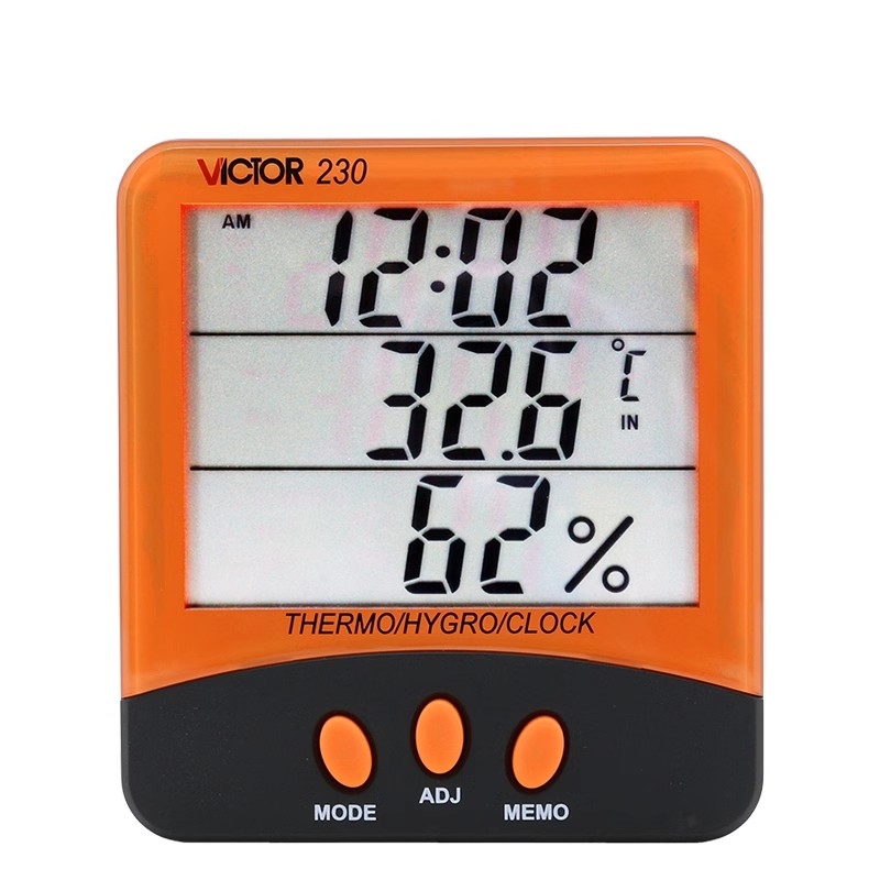 胜利（VICTOR）VC230A温湿度计数字台挂壁式室内电子温度计湿度计家用(单位：个)