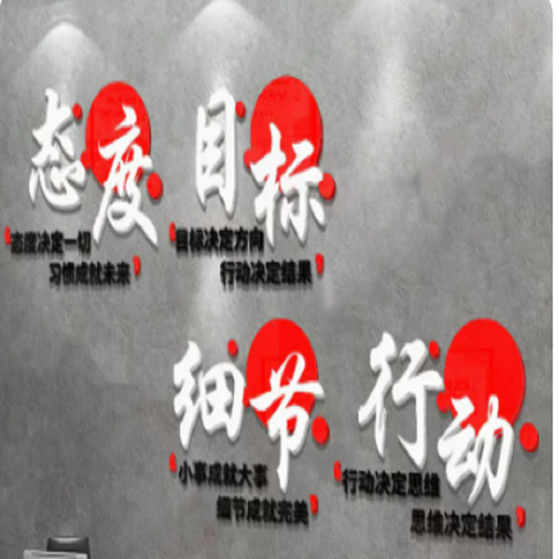 世韩 励志3d立体亚克力墙体画背景墙面贴纸画节庆饰品（单位：套）