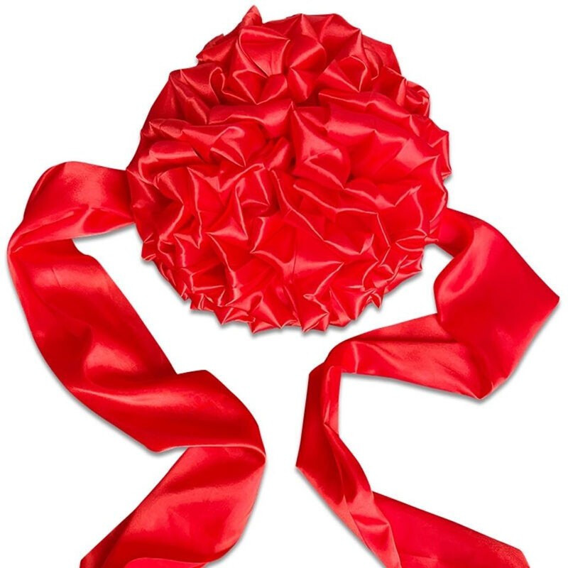 雅迎N－836大红花球15厘米+1米飘带（单位：套）