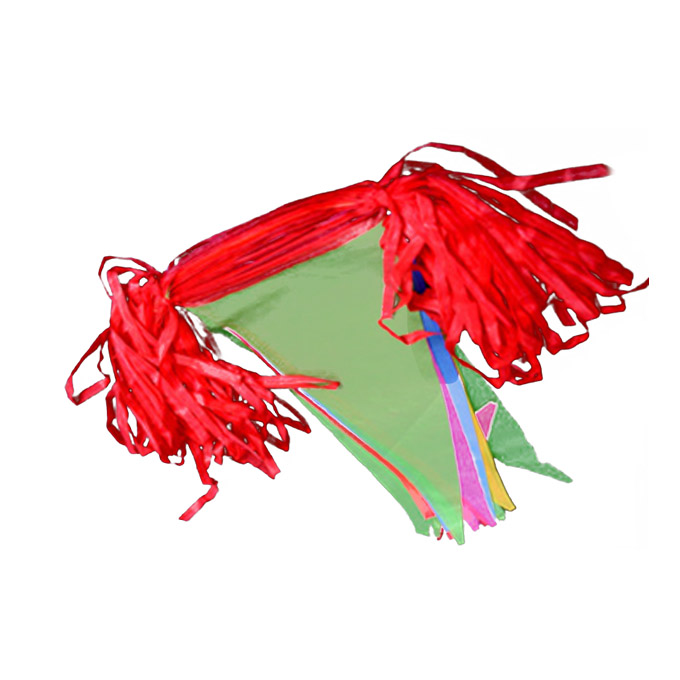 苏识 三角彩旗 A0007 13×18cm 红绳 50m 100面旗(单位：包)10包起订