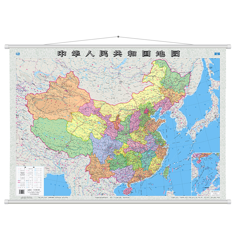 博采国产中国地图挂图110*80cm（个）