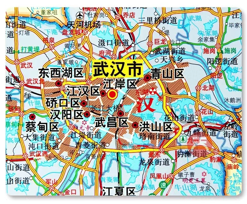 博采湖北省1.5*1.1米挂式地图（无质量问题不退换产品）(张)