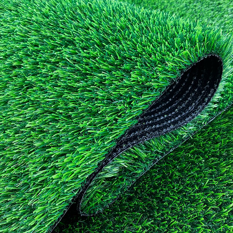 博采 仿真草坪地毯塑料假草皮升级版25mm春草高密加厚1平（个）