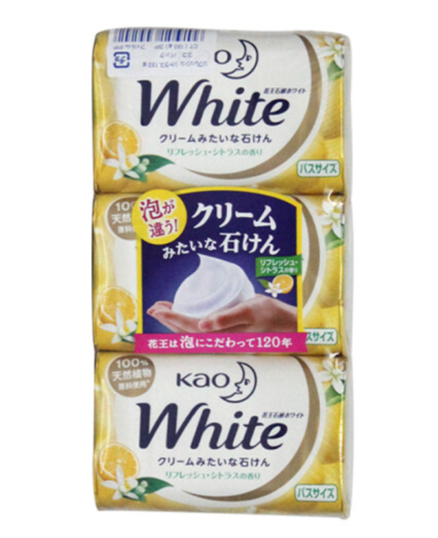 花王（KAO）进口柠檬香香皂130g*3(组)