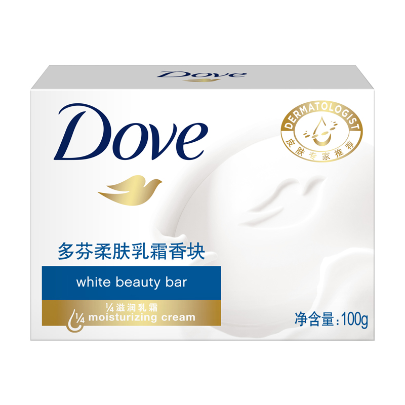 多芬(Dove)柔肤乳霜香皂 100g/块 48块/箱（单位：箱）
