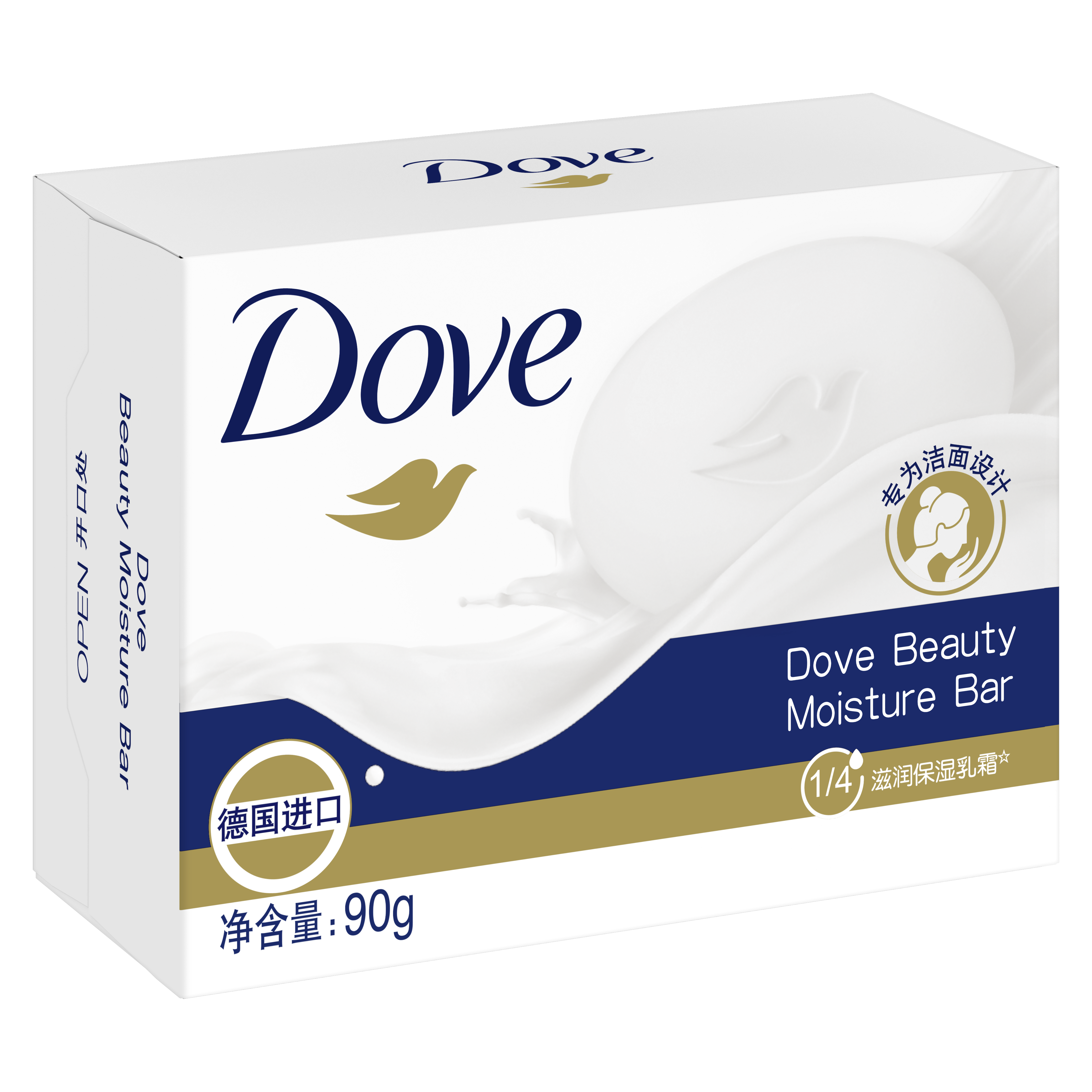 多芬（Dove）多芬柔肤乳霜香块90G香皂(单位：块)