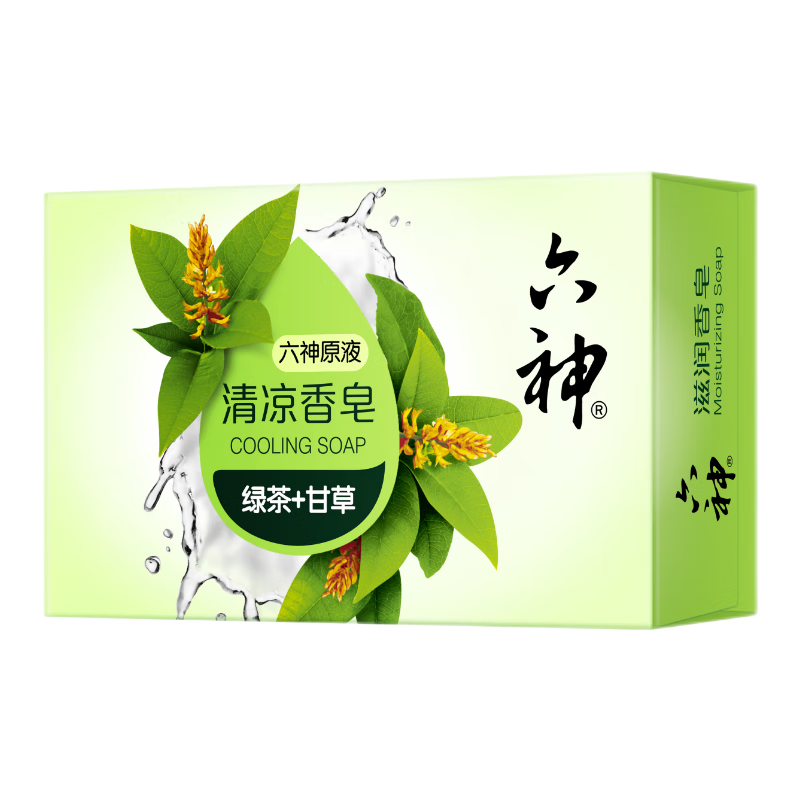 六神清凉香皂（绿茶+甘草）108G（单位：块）