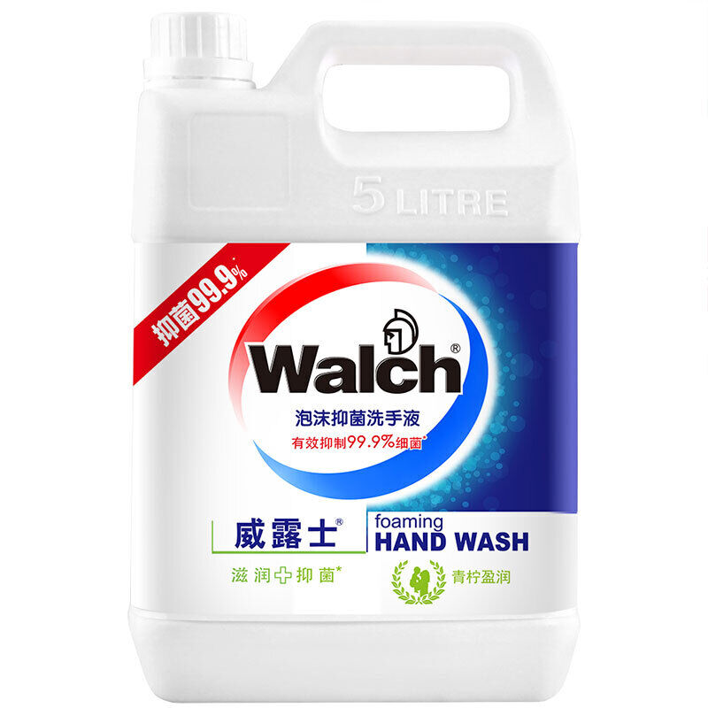 威露士（Walch）泡沫抑菌青柠盈润洗手液5L洗手液（瓶）