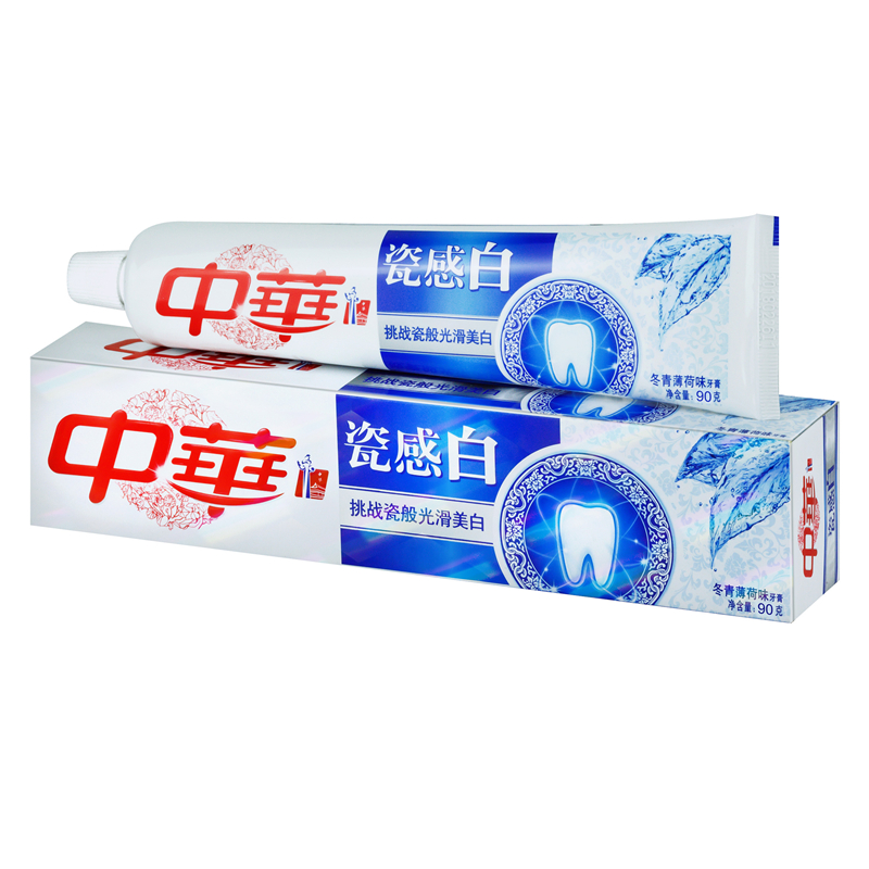 中华90G牙膏瓷感白冬青薄荷味(单位：支)