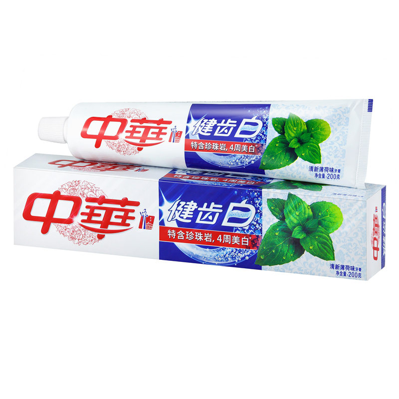 中华200G牙膏健齿白清新薄荷味(单位：支)