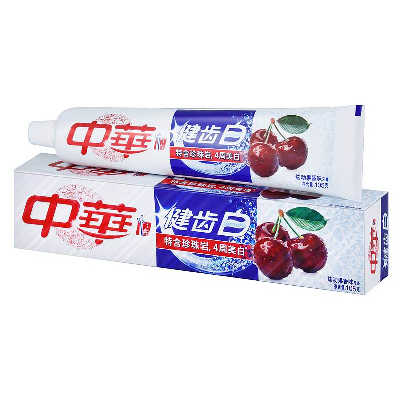 中华105g牙膏健齿白炫动果香味(单位：支)