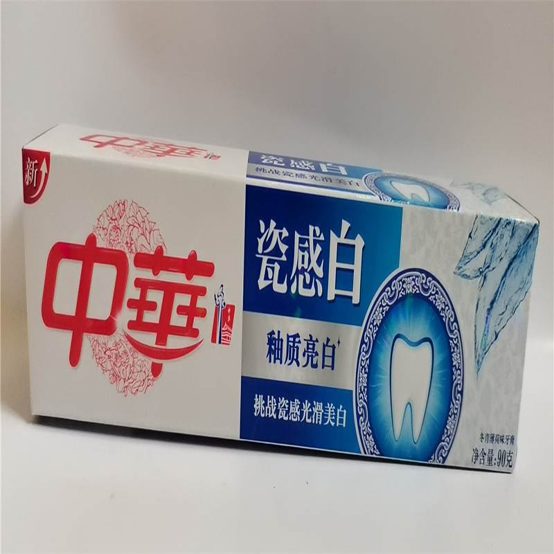 中华中华瓷感白冬青薄荷味牙膏白54X90g(支)