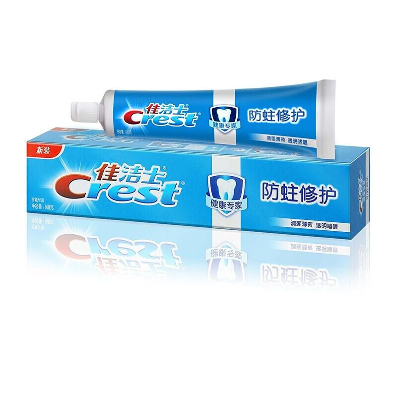 佳洁士防蛀修护牙膏清莲薄荷140克（个）