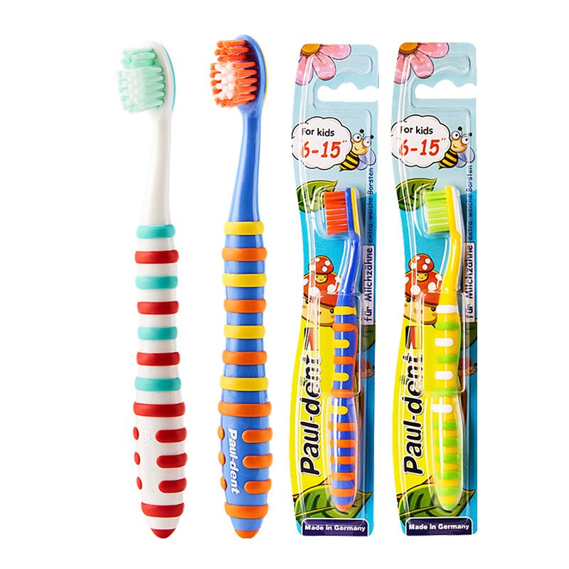 宝儿德 儿童牙刷软毛牙刷糖果牙刷换牙期 6-15岁单支装颜色随机德国进口(支)