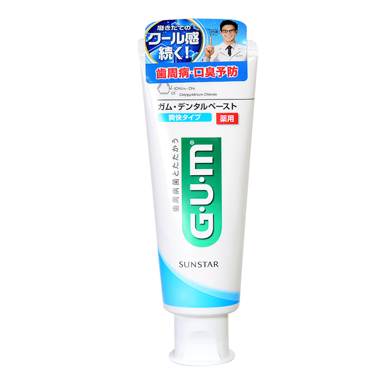 G·U·M康齿家 进口含氟牙膏 口腔护理强健牙龈 凉爽薄荷 120g(支)