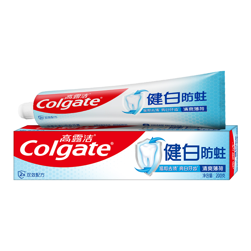 高露洁（Colgate）健白防蛀牙膏－200g（支）