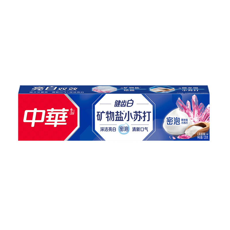 中华（ZHONGHUA）健齿白密泡牙膏沁爽薄荷味 54X120G(单位：支)