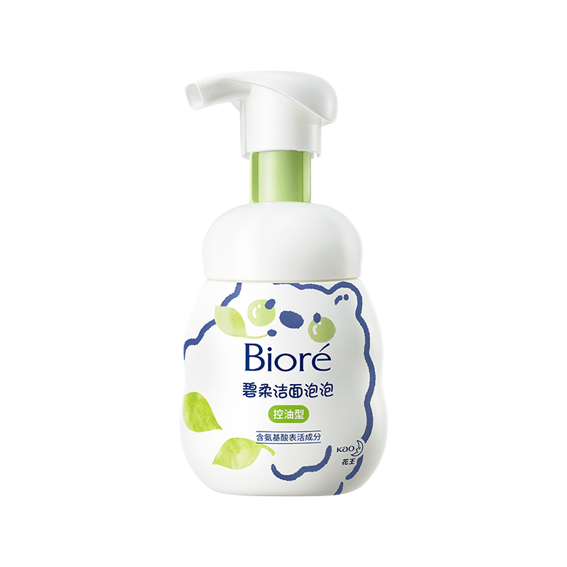 碧柔（Biore）氨基酸洁面泡泡洗面奶160ml 深层清洁平衡控油型(瓶)