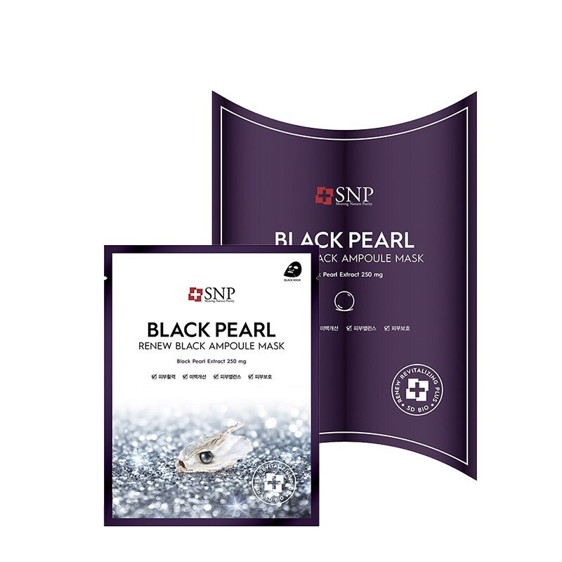 韩国进口 爱神菲（SNP）黑珍珠提亮精华面膜10片（单位：盒）