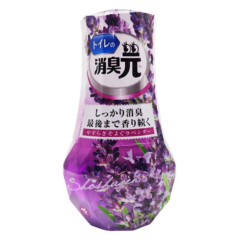 小林制药日本进口去异味除臭剂室内空气清新剂厕所用（薰衣草香）400ml（瓶）