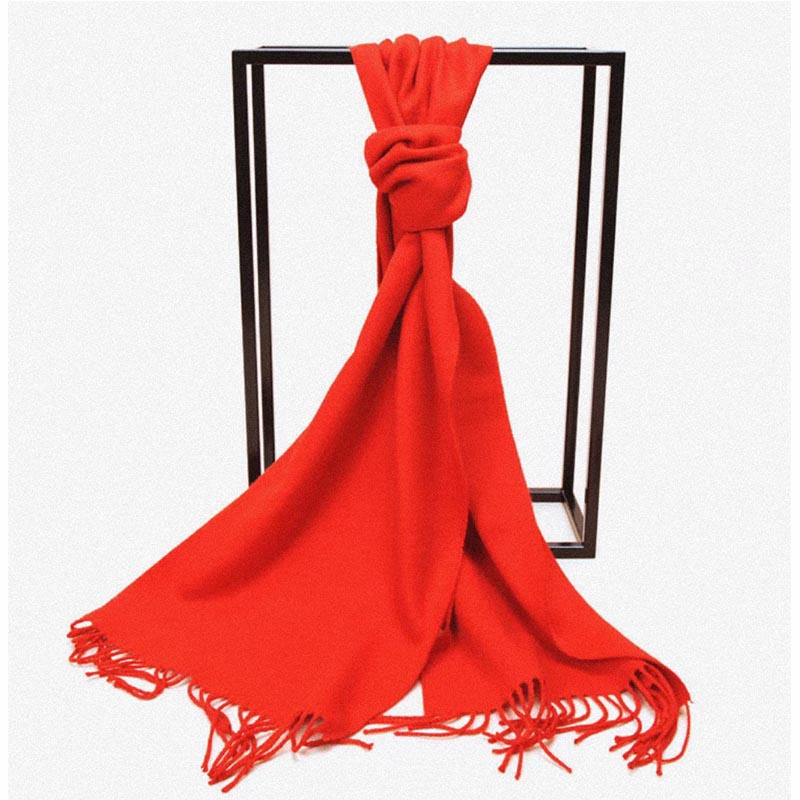 金安格定制红围巾 30*180cm 100条起订（单位：条）