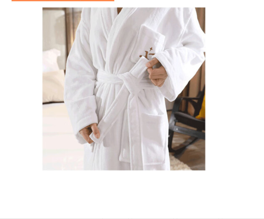 国产 割绒浴袍1200克 白色（件）（可根据客户需求定制）