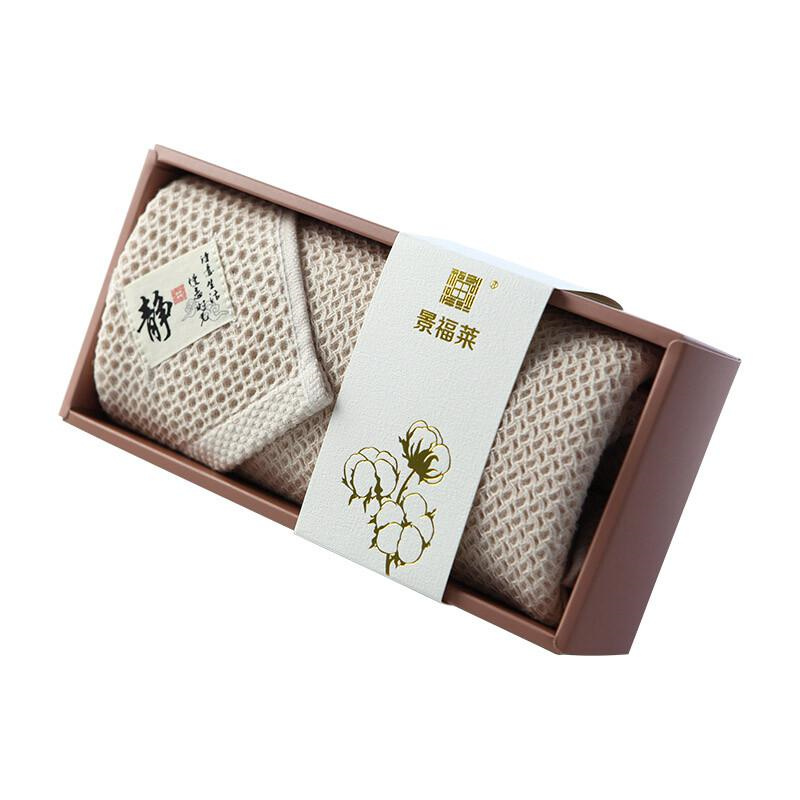 景福莱 豆沙透明盒6 蜂巢毛巾*1浅灰/浅棕/深灰/深棕随机发（条）