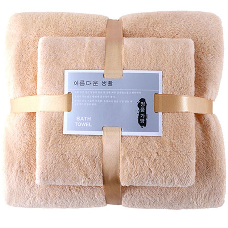茶花HY-06292 高密珊瑚绒浴巾毛巾套装  （单位：套）