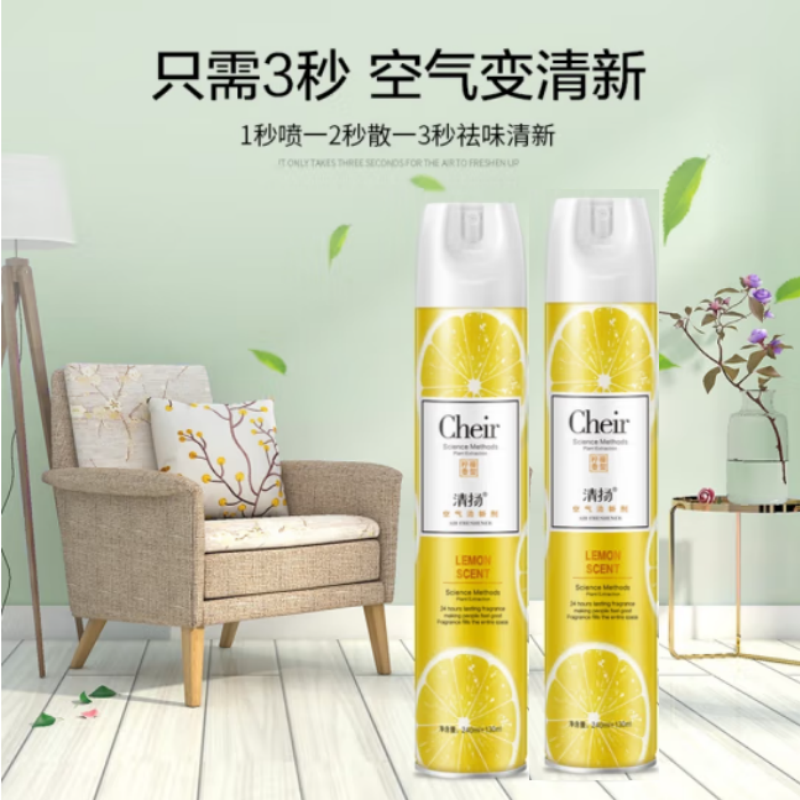 清扬（CLEAR）柠檬香型370ml空气清新剂（单位：瓶）