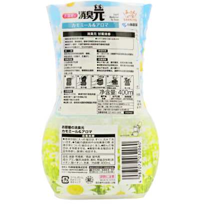 小林制药日本进口去异味除臭剂室内空气清新剂（甘菊清香）400ml（瓶）