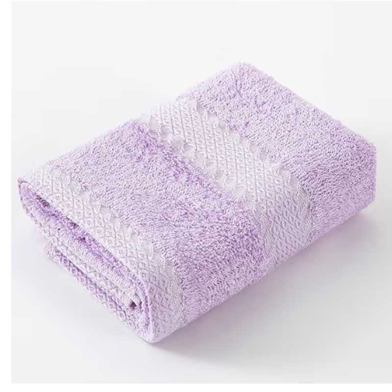 竹之锦27×50cm毛巾竹纤维方巾洗脸小方巾紫色55g(单位：条)