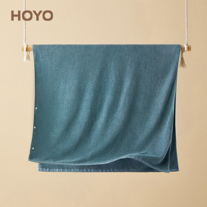 HOYO/JP8557芦荟抗菌浴巾礼盒-湛蓝M 70*140（盒）
