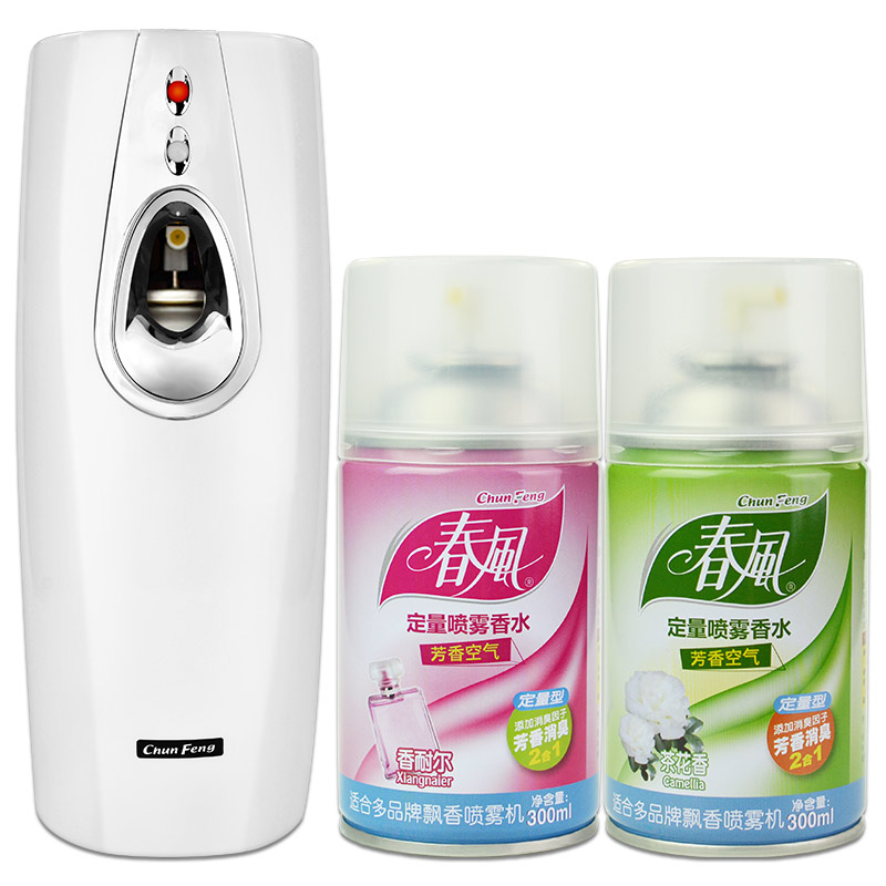 春风空气清新剂自动喷香机香水（大白+2瓶香水）厕所除臭除味加香机(单位：套)