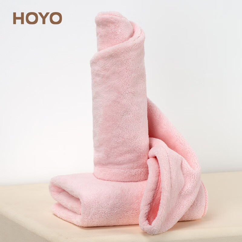 HOYO/JP8468雪滑绒干发帽巾-粉色（单位：袋）