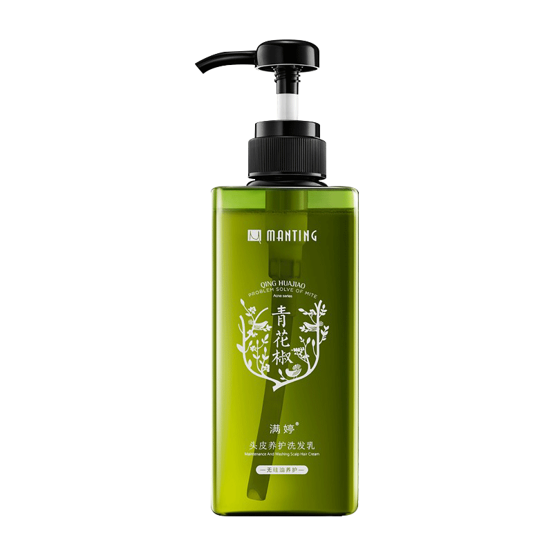 满婷（MANTING）青花椒头皮养护洗发乳550ml（无硅油洗发水控油保湿深层清洁）(瓶)
