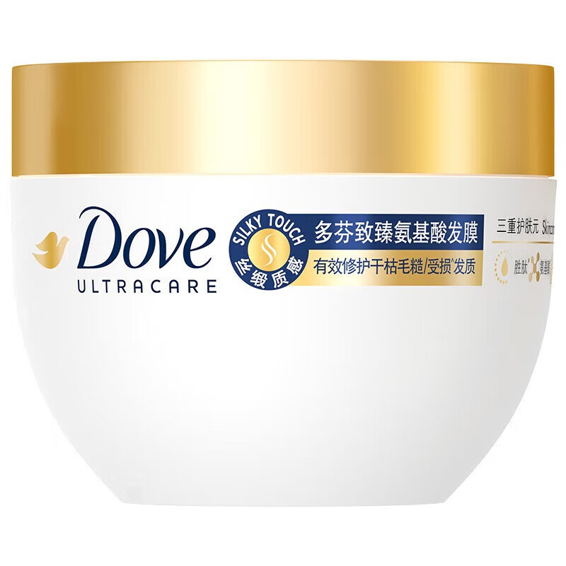 多芬（Dove）发膜 260g致臻氨基酸发膜 强韧滋养修护干枯受损发质护发精华发膜(组)