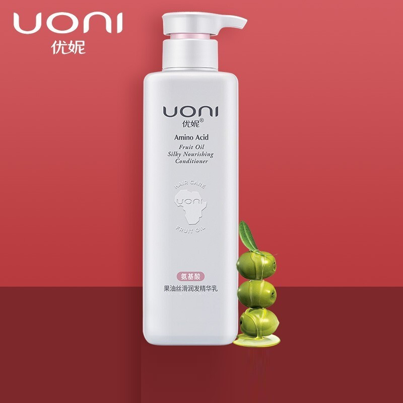 优妮（UONI） 果油 丝滑润发精华乳 800ml （18瓶/件） （单位：瓶）