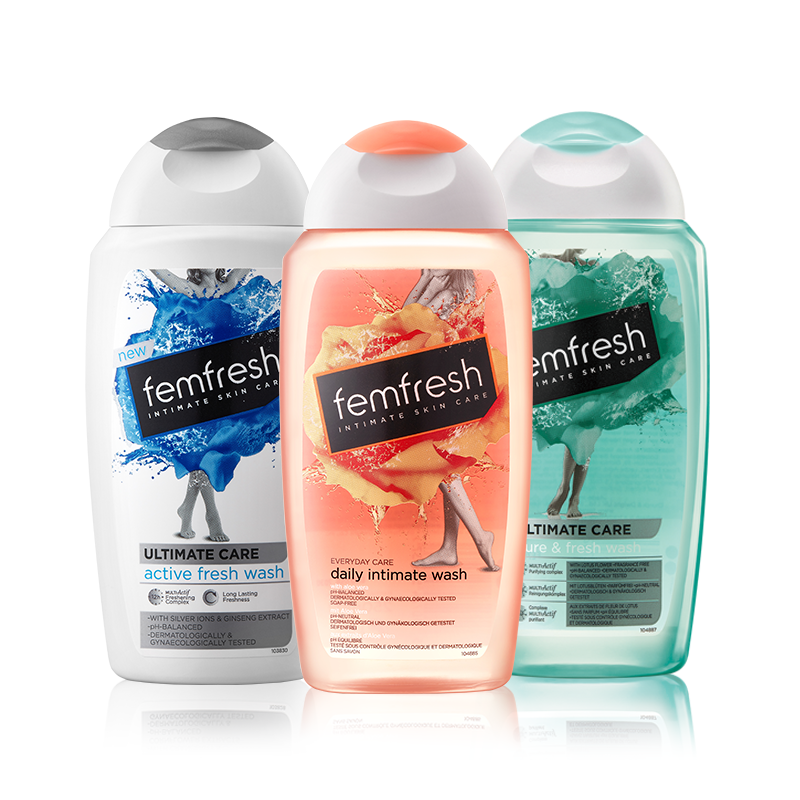 芳芯 （femfresh） 英国进口弱酸性女性私处洗液私处护理液三支装套装(套)