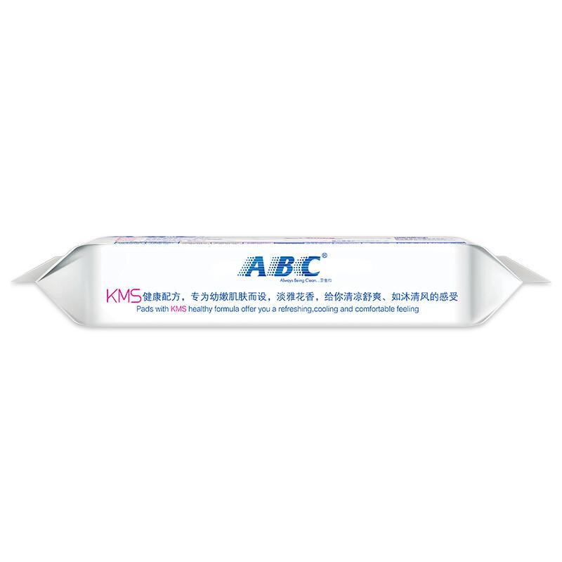 ABC 甜睡夜用轻透薄棉柔0.1cm表层卫生巾K34（含KMS健康配方）3片*323mm（包）