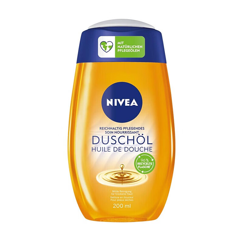 妮维雅（NIVEA）净润养肤沐浴油200ml（瓶）