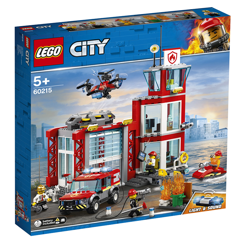 乐高(LEGO)LEGC60215城市系列城市消防局积木(盒)