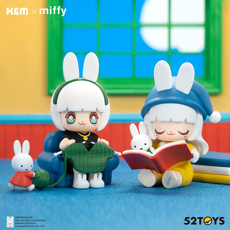 52TOYSKimmy&Miki×Miffy新友记系列盲盒潮玩手办周边心意礼物1个/盒玩具(单位：盒)