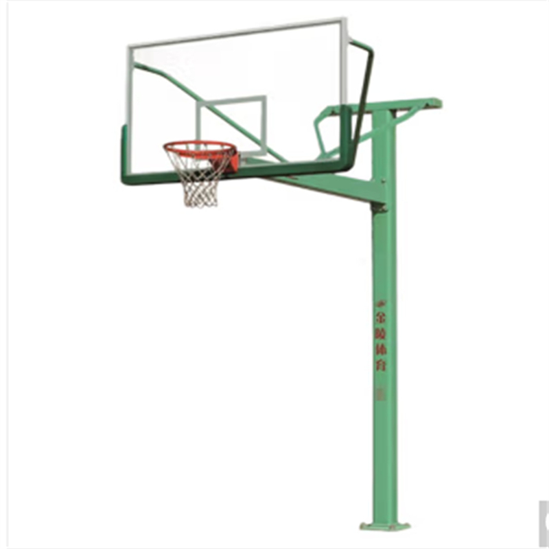 金陵 篮球架 固定单臂式 伸臂2.25m 高度定制 优质钢材 含安装（付）