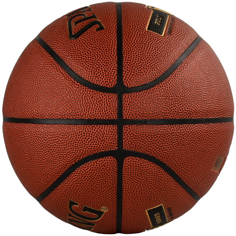 斯伯丁（SPALDING）篮球7号Gold经典系列室内外耐磨职业赛事七号PU材质篮球 76-857Y(单位：个)