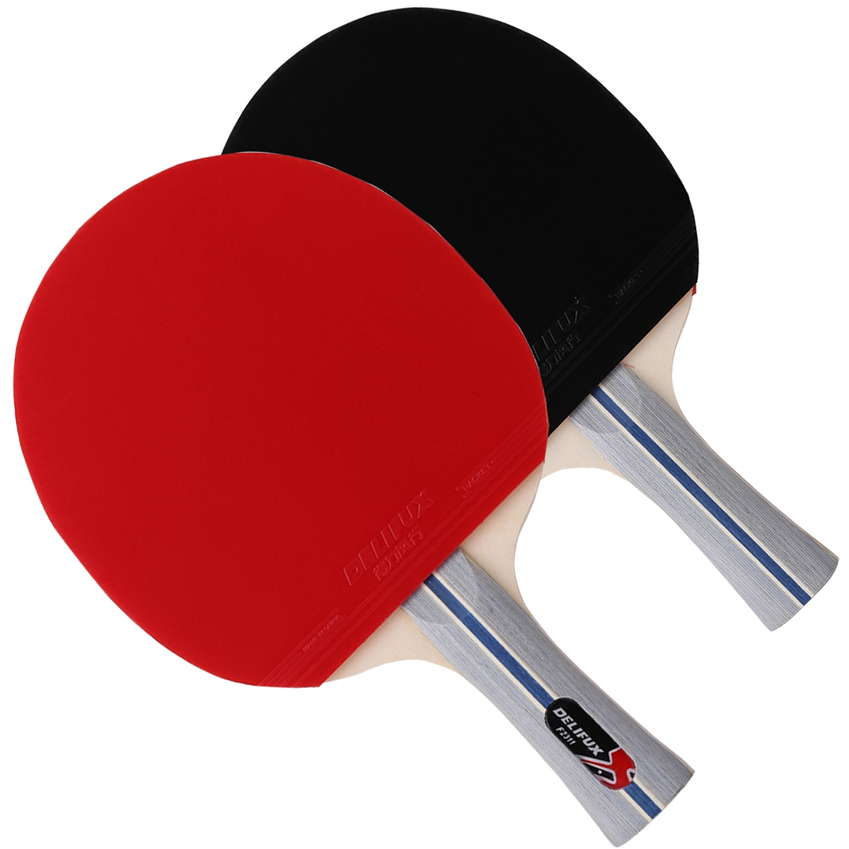得力风行F2311乒乓球拍(正红反黑)(个)