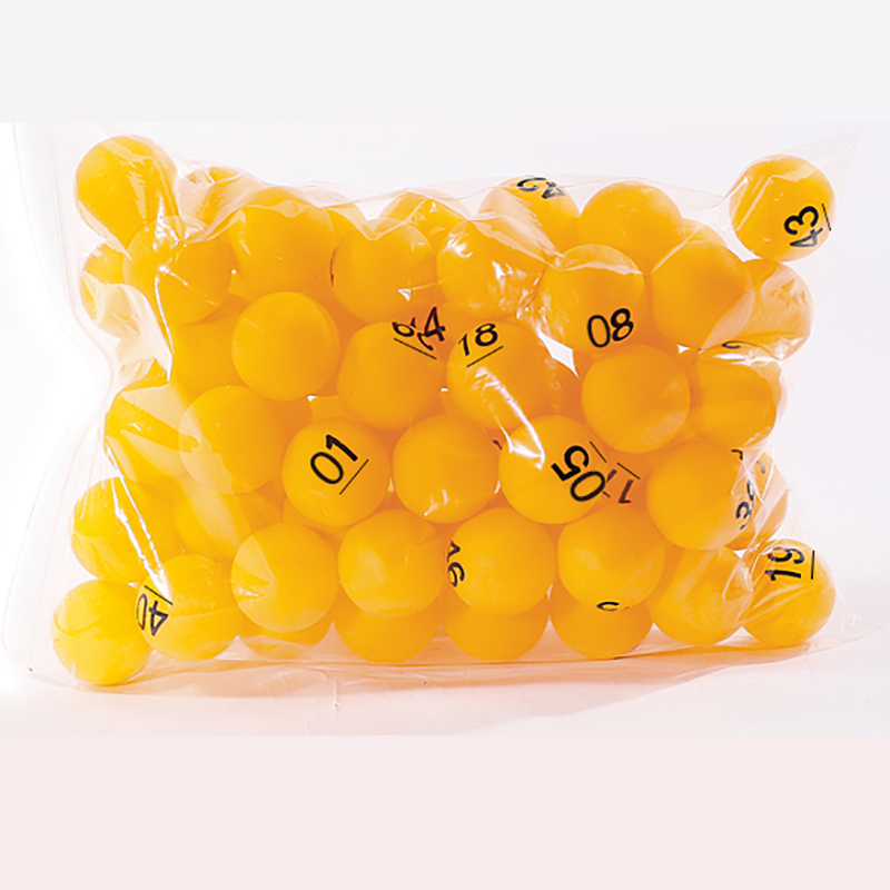 国产抽奖球摇号球 活动乒乓球道具 1-50黄色数字球(套)