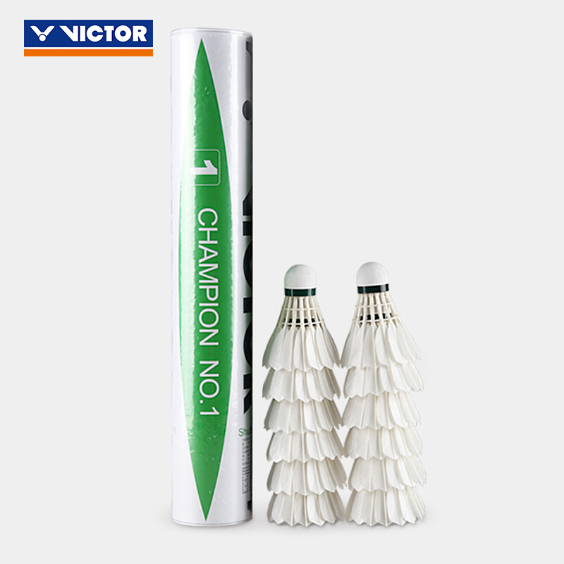 威克多VICTOR比赛1号羽毛球国际比赛用球训练球单筒12只装 (筒)